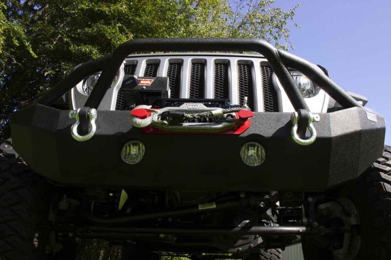 Jeep Gladiator JT Front Bumper - Fishbone Offroad - Mid-Width Winch - Black - `20-`27